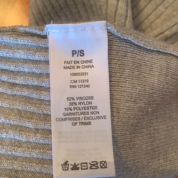 Dynamite Grey Ribbed Turtleneck Dress - Picture 8 of 9